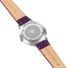 Load image into Gallery viewer, Pure Diamond Orchid Purple and Silver Watch | 36mm