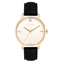 Load image into Gallery viewer, Classic Diamond Eagle Black and Champagne Gold Watch | 36mm