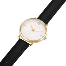 Load image into Gallery viewer, Classic Diamond Eagle Black and Champagne Gold Watch | 36mm
