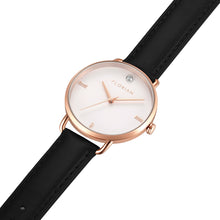 Load image into Gallery viewer, Classic Diamond Eagle Black and Rose Gold Watch | 36mm