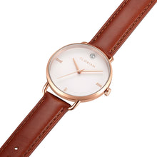 Load image into Gallery viewer, Classic Diamond Timber Tan and Rose Gold Watch | 36mm