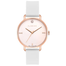 Load image into Gallery viewer, Pure Diamond Pure White and Rose Gold Watch | 36mm