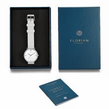 Load image into Gallery viewer, Pure Diamond Pure White and Silver Watch | 36mm