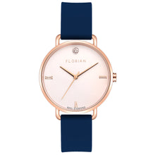 Load image into Gallery viewer, Pure Diamond Navy Blue and Rose Gold Watch | 36mm