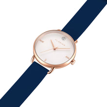 Load image into Gallery viewer, Pure Diamond Navy Blue and Rose Gold Watch | 36mm