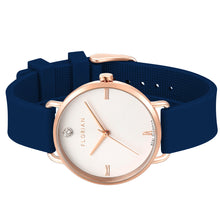Load image into Gallery viewer, Pure Diamond Navy Blue and Rose Gold Watch | 36mm