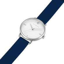 Load image into Gallery viewer, Pure Diamond Navy Blue and Silver Watch | 36mm
