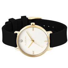 Load image into Gallery viewer, Pure Diamond Pure Black and Champagne Gold Watch | 36mm