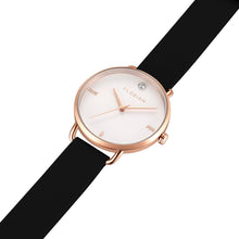Load image into Gallery viewer, Pure Diamond Pure Black and Rose Gold Watch | 36mm