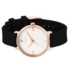 Load image into Gallery viewer, Pure Diamond Pure Black and Rose Gold Watch | 36mm