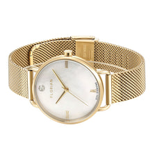 Load image into Gallery viewer, Ocean Diamond MOP Dial Champagne Gold Mesh Watch | 36mm