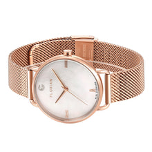 Load image into Gallery viewer, Ocean Diamond MOP Dial Rose Gold Mesh Watch | 36mm