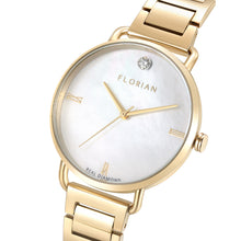Load image into Gallery viewer, Ocean Diamond MOP Dial Champagne Gold Bracelet Watch | 36mm