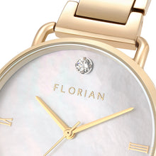 Load image into Gallery viewer, Ocean Diamond MOP Dial Champagne Gold Bracelet Watch | 36mm