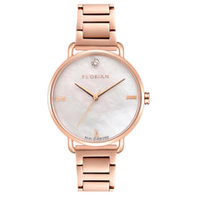 Load image into Gallery viewer, Ocean Diamond MOP Dial Rose Gold Bracelet Watch | 36mm