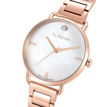 Load image into Gallery viewer, Ocean Diamond MOP Dial Rose Gold Bracelet Watch | 36mm