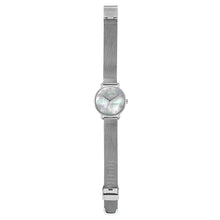Load image into Gallery viewer, Candy Diamond Colorful MOP Dial Silver Mesh Watch | 36mm