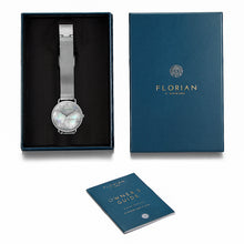 Load image into Gallery viewer, Candy Diamond Colorful MOP Dial Silver Mesh Watch | 36mm