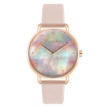 Load image into Gallery viewer, Candy Diamond Colorful MOP Dial Sea Coral and Rose Gold Watch | 36mm