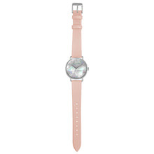 Load image into Gallery viewer, Candy Diamond Colorful MOP Dial Sea Coral and Silver Watch | 36mm