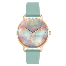 Load image into Gallery viewer, Candy Diamond Colorful MOP Dial Pistachio Green and Rose Gold Watch | 36mm
