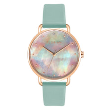 Load image into Gallery viewer, Candy Diamond Colorful MOP Dial Pistachio Green and Rose Gold Watch | 36mm