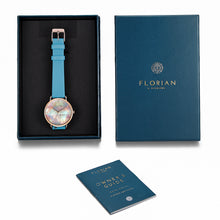 Load image into Gallery viewer, Candy Diamond Colorful MOP Dial Angel Blue and Rose Gold Watch | 36mm