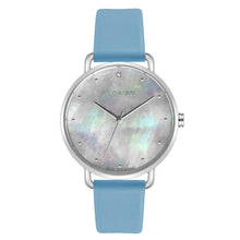 Load image into Gallery viewer, Candy Diamond Colorful MOP Dial Angel Blue and Silver Watch | 36mm
