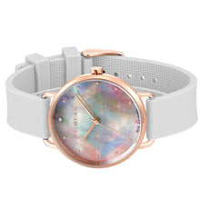 Load image into Gallery viewer, Candy Diamond Colorful MOP Dial Pure White and Rose Gold Watch | 36mm