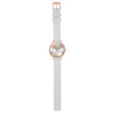 Load image into Gallery viewer, Candy Diamond Colorful MOP Dial Pure White and Rose Gold Watch | 36mm
