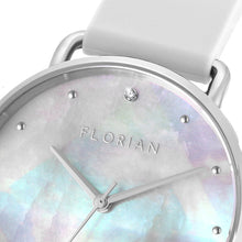 Load image into Gallery viewer, Candy Diamond Colorful MOP Dial Pure White and Silver Watch | 36mm