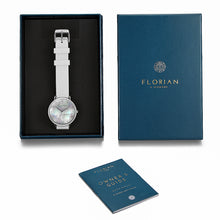 Load image into Gallery viewer, Candy Diamond Colorful MOP Dial Pure White and Silver Watch | 36mm