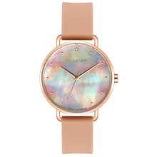 Load image into Gallery viewer, Candy Diamond Colorful MOP Dial Sea Coral and Rose Gold Watch | 36mm
