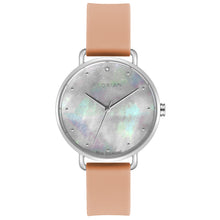 Load image into Gallery viewer, Candy Diamond Colorful MOP Dial Sea Coral and Silver Watch | 36mm