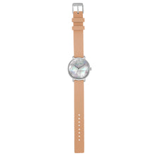 Load image into Gallery viewer, Candy Diamond Colorful MOP Dial Sea Coral and Silver Watch | 36mm