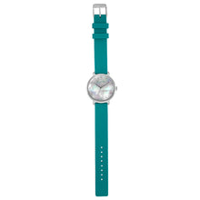 Load image into Gallery viewer, Candy Diamond Colorful MOP Dial Aqua Green and Silver Watch | 36mm