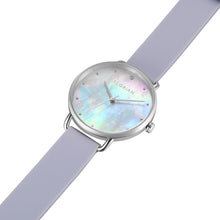 Load image into Gallery viewer, Candy Diamond Colorful MOP Dial Lilac Violet and Silver Watch | 36mm