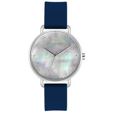 Load image into Gallery viewer, Candy Diamond Colorful MOP Dial Navy Blue and Silver Watch | 36mm