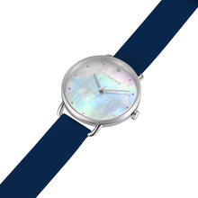 Load image into Gallery viewer, Candy Diamond Colorful MOP Dial Navy Blue and Silver Watch | 36mm