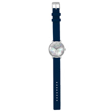 Load image into Gallery viewer, Candy Diamond Colorful MOP Dial Navy Blue and Silver Watch | 36mm
