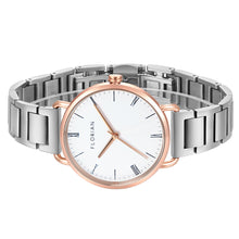 Load image into Gallery viewer, Classic Roman Silver White Dial Silver and Rose Gold Bracelet Watch | 36mm