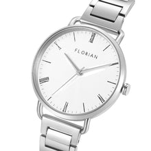 Load image into Gallery viewer, Classic Roman Silver White Dial Silver Bracelet Watch | 36mm