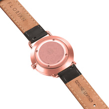 Load image into Gallery viewer, Classic Roman Black Dial Eagle Black and Rose Gold Watch | 36mm