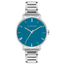 Load image into Gallery viewer, Classic Roman Turqouise Dial Silver Bracelet Watch | 36mm