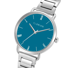 Load image into Gallery viewer, Classic Roman Turqouise Dial Silver Bracelet Watch | 36mm
