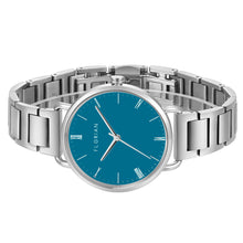 Load image into Gallery viewer, Classic Roman Turqouise Dial Silver Bracelet Watch | 36mm
