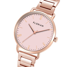Load image into Gallery viewer, Classic Roman Pastel Pink Dial Rose Gold Bracelet Watch | 36mm