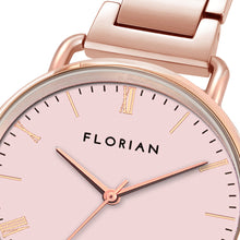 Load image into Gallery viewer, Classic Roman Pastel Pink Dial Rose Gold Bracelet Watch | 36mm