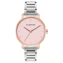Load image into Gallery viewer, Classic Roman Pastel Pink Dial Silver and Rose Gold Bracelet Watch | 36mm