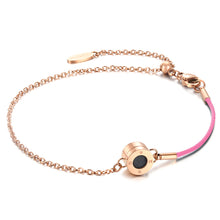 Load image into Gallery viewer, Aroma Rainbow Diamond Sweet Pink and Rose Gold Bracelet